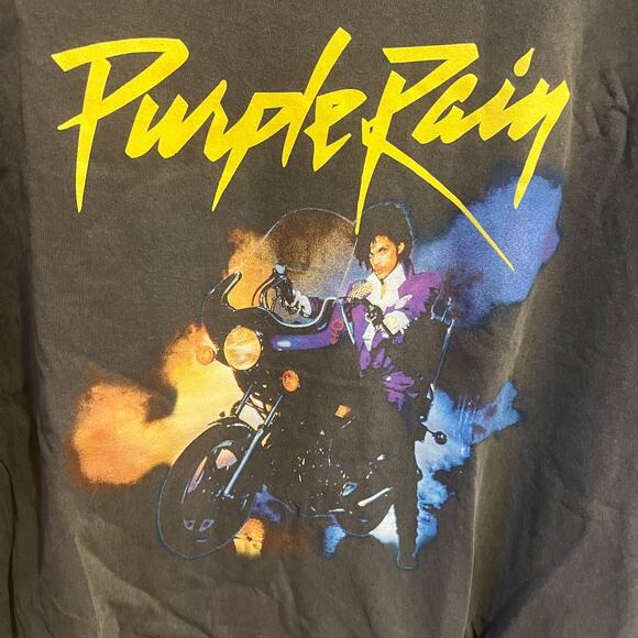 Prince Purple Rain Graphic Tee Gray XL - Picture 2 of 4